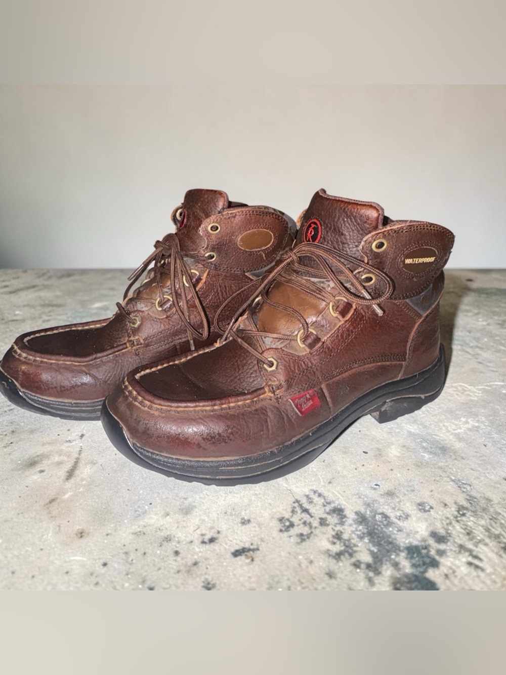 Tony Lama Brown Leather work Boots
